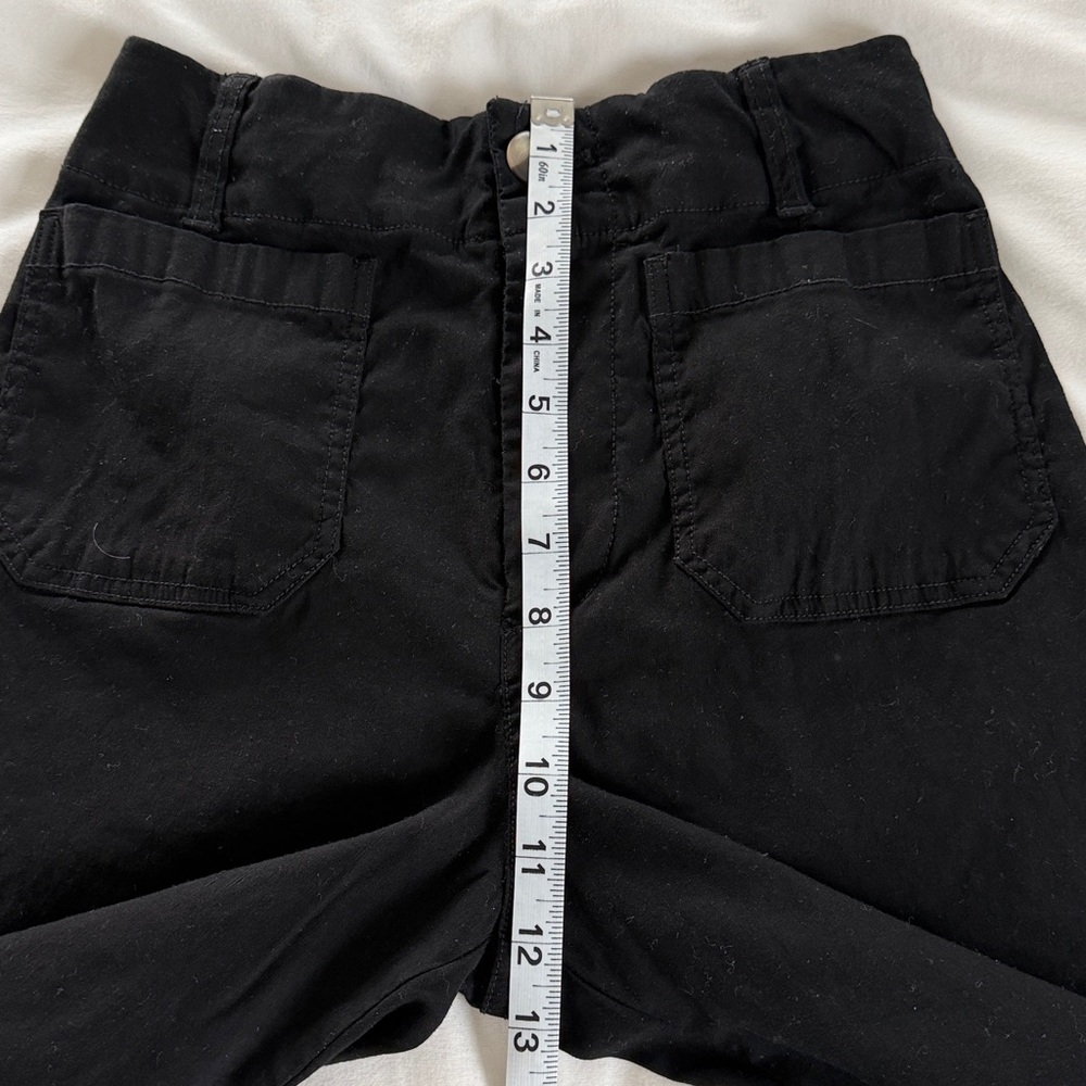 Maeve The Collette High Rise Cropped Wide Leg Pant Black 26 Anthropologie - Picture 12 of 16